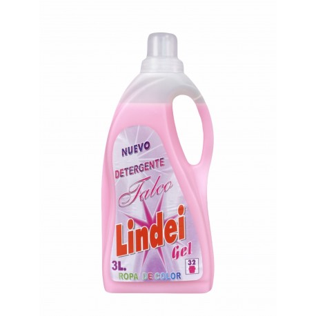 06 Caja LINDEI Detergente Ropa Gel Talco (4 x 3L)