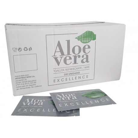 02 Caja Toallitas Refrescantes Aloe (200 uds.)